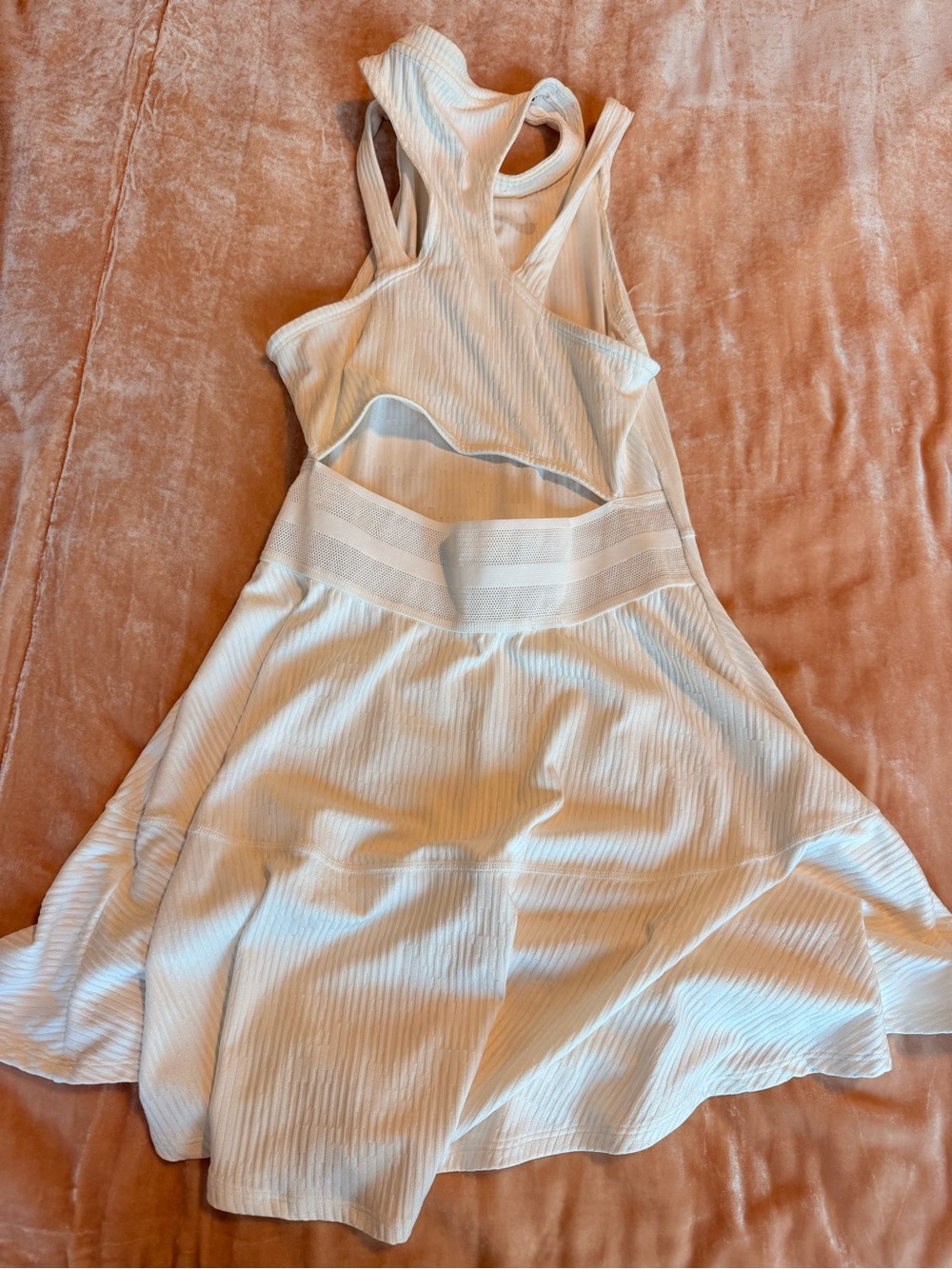 Nike White Ribbed Sleeveless Tennis Mini Dress - Picture 5 of 5